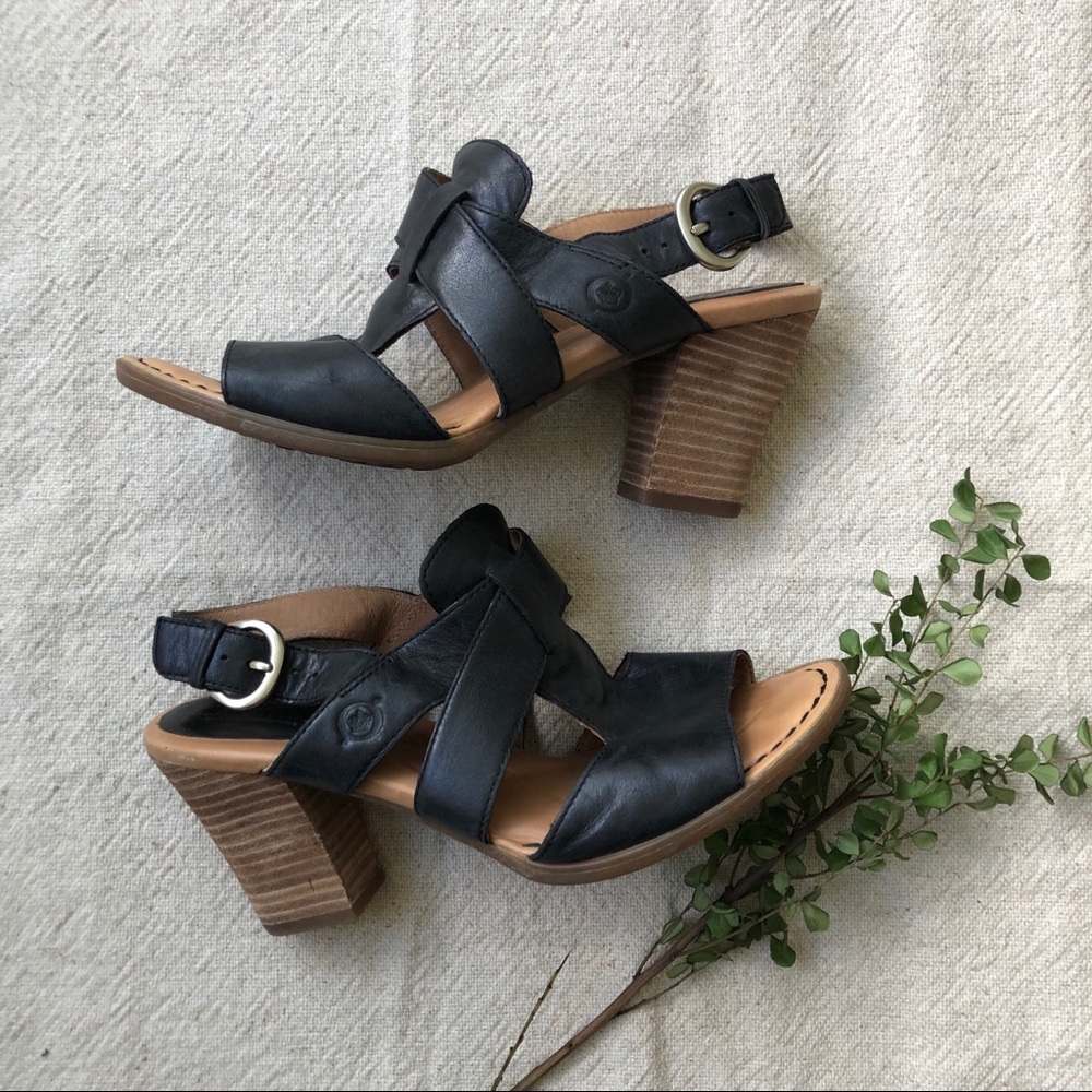 Born Heeled Sandles in Black
